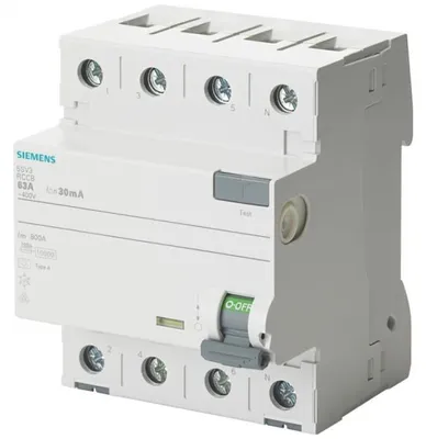 Immagine prodotto di Siemens 5SV36443 5SV3644-3, interruttore magnetotermico serie F, 40 A, 0,3 A, 400 V, 10 A, grado di protezione IP20