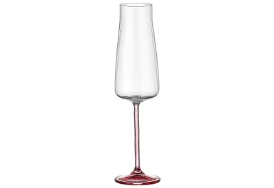 Produktbild von BOHEMIA CRISTAL Alex rose Sektglas, Inhalt: 0,21 Liter, Höhe: 251 mm