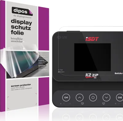 Produktbild von 2x Schutzfolie für ISDT K27ip klar Displayschutzfolie Folie Display Schutz dipos