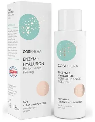 Immagine prodotto di Cosphera Hyaluron Enzyme Peeling Powder | 50 g | formula peeling delicato | vegan