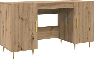 Imagen del producto de Escritorio moderno de madera con estanterías