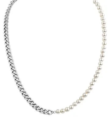 Produktbild von Zeeme Stainless Steel Collier Edelstahl 50cm weiß 344050105