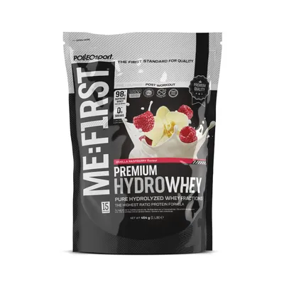 Obrázok produktu pre Polleo Sport Premium Hydrowhey, 454 g - Vanilka Malina