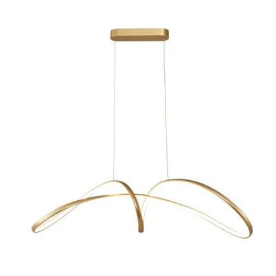 Zdjęcie produktu dla Lampa wisząca LED FERMI złoto-biała 50W 4250lm aluminium wym:150x92x29cm IP20 Zuma Line
