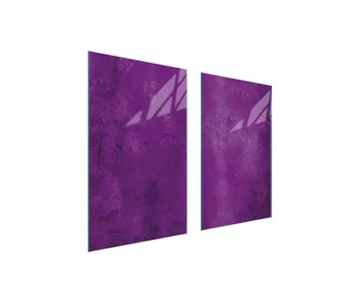 Immagine prodotto di Piastre copriforno 2 pezzi 75x52 Copriforno in Vetroceramica tagliere in vetro ardesia viola