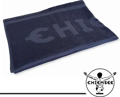 Produktbild von Chiemsee UNI-Strandtuch, Farbe Marine, Größe 90x180 cm