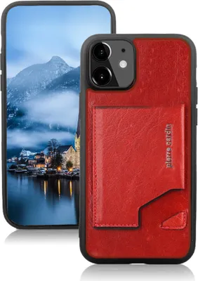 Produktbild von Pierre Cardin Apple iPhone 12 Mini red Back cover case - Genuine leather