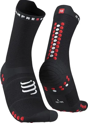 Immagine prodotto di Compressport Pro Racing V4.0 Run High Nero/Rosso Calze da corsa T1