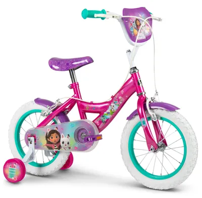 Kinderfahrrad 14 Zoll, Seitenräder, Rücktrittbremse, Stahlrahmen