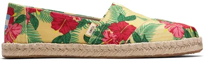 Produktbild von Toms Classic Floral Rope Wm Damen Espadrilles yellow hibiscus, 10015059