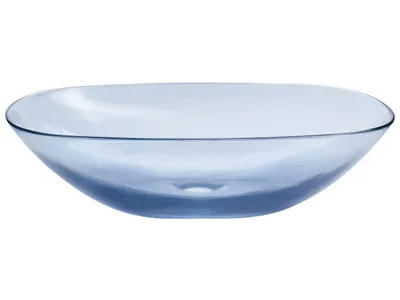 Produktbild von BELIANI Waschbecken Blau Mineralwerkstoff Oval 54x36 cm mit Klickverschluss Stöpsel Badezimmer Ausstattung Waschschale Waschtisch Aufsatzwaschbecken