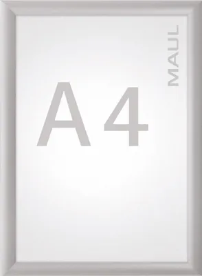 Zdjęcie produktu dla Ramka zatrzaskowa MAULstandardowy format portretowy A4 aluminium 1,2 x 33 x 24 cm srebrny