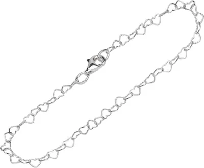 Produktbild von Armband 925 Sterling Silber 19cm Herz Kette Damen designer Anker Armbandkette