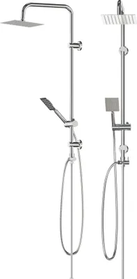 Produktbild von Granitan | Duschset TOBA - Chrom - Klassisches Design - Hochwertige Materialien - Elegante Optik