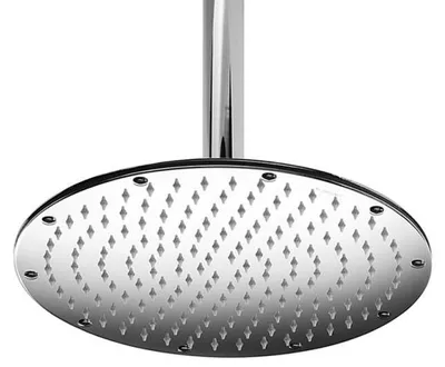 Produktbild von Lineabeta Regendusche 30cm chrom schwere italienische große Kopfbrause aus Messing mit 1/2 Kugelgelenk ultraflach, 53812.29