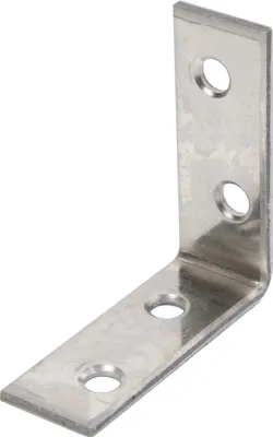 Zdjęcie produktu dla Alberts 851880 Kątownik do krzeseł, stal nierdzewna, 40 x 40 x 15 mm, zestaw 50 sztuk