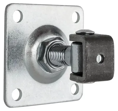 Zdjęcie produktu dla LogistSystem – regulowany zawias do bram, ocynkowany, M16 – płytka 80 x 80 mm, 1 sztuka – 61.018