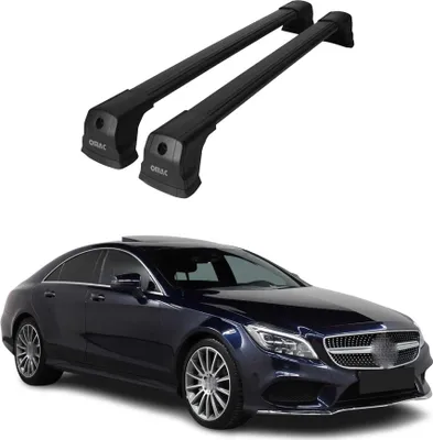 Produktbild von Dachträger Grundtäger für Mercedes CLS C218 2010-2017 75kg Alu Schwarz 2 tlg