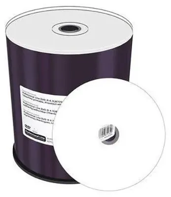 Image de MediaRange DVD+R 4.7GB 100pcs 16x weiß voll bedruckbar Cakeb