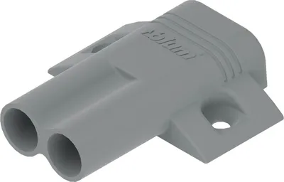 Produktbild von BLUM BLUMOTION Doppel-Kreuzadapterplatte, Schrauben, Kunststoff platingrau