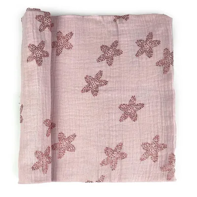 Produktbild von Baumwollstoff, 50cm x 140cm Musselin - rosa