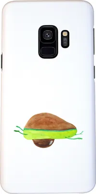 Produktbild von Mr. & Mrs. Panda Samsung Galaxy S9 Handyhülle Avocado Yoga - Weiß - Geschenk, Handycover, Handy Schutzhülle, Bauch, Cover, Haha, Humor, Hilfe, Sport, Hülle