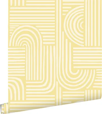 Immagine prodotto di ESTAhome carta da parati 3D grafico giallo 50 x 900 cm