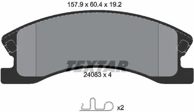 Obrázek produktu pro TEXTAR Sada brzdových destiček, kotoučová brzda Část: 2408301