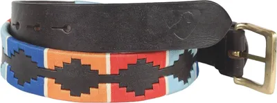 Image de Aubrion - Ceinture "Drover" - Polo ER360 (110 cm x 35 mm) (Turquoise/Rouge/Orange/Bleu)