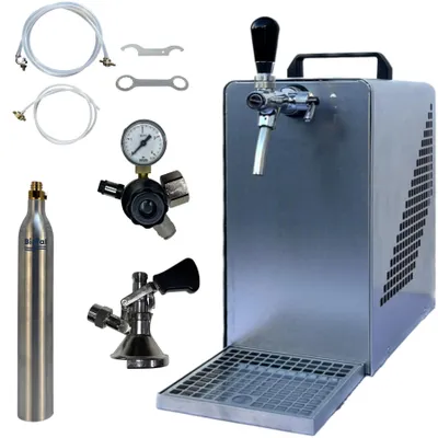 Immagine prodotto di Refrigeratore per birra BieTal® - Impianto di spillatura birra 30 L/h SET COMPLETO - Fusto KEG tipo A - 425 g di CO2