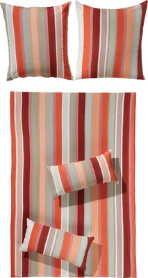 Produktbild von Erwin Müller Bettwäsche rot 1x 155x220 cm + 1x 40x80 cm