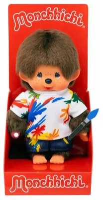 Obrázek produktu pro Chlapec v malířském oblečku | 20 cm | Panenka Monchhichi | Móda