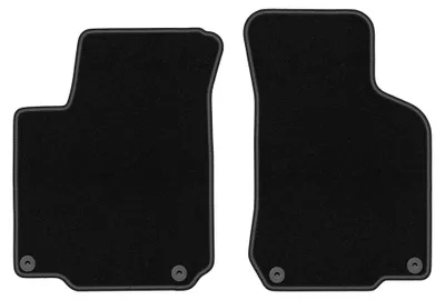 Produktbild von Velours-Fußmatten Vorne für Seat Toledo II 1998-2004 (Limousine) – 2-tlg, Schwarz, passgenau – Wielganizator BASIC