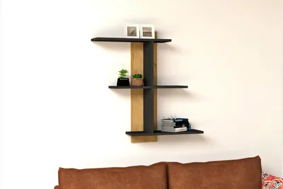 Obrázok produktu pre Skye Decor, Polica - Dopali (dub zafírový + antracit)