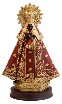 Maagd van Guadalupe Figur, Harz, handbemalt, 19 cm