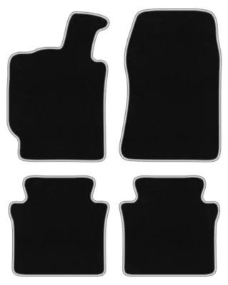 Immagine prodotto di Tappetini in moquette per Lancia Thesis 2001-2009 (berlina) – set 4 pezzi, nero/argento, su misura – Wielganizator CARLUX