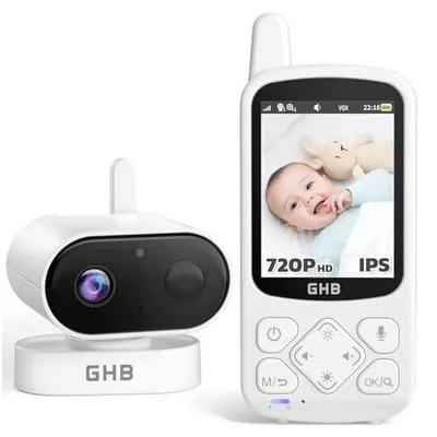 Zdjęcie produktu dla Monitor dla niemowląt kamera hd 720P noktowizor 8 kołysanek dziecka