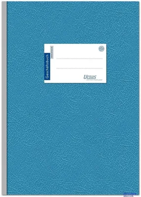 Produktbild von Geschäftsbuch A4 70g/qm Hartpappe 96 Blatt liniert Packung mit 5 Stück