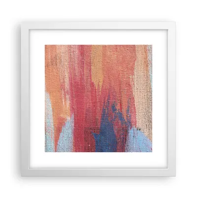 Produktbild von Gerahmtes Poster - Weißer Rahmen - Die Farben Farben Abstraktion - 30x30 cm - Wand Bild - Wanddeko - Wandbilder - Kunstposter - Wandposter - Bilderrahmen - Bilder - Kunstdruck - P2WAC30x30-5069