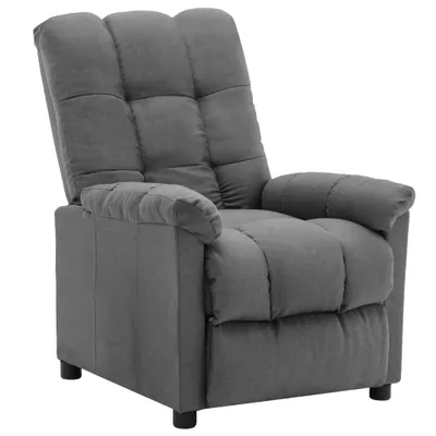 Image de vidaXL Fauteuil relax gris clair Tissu