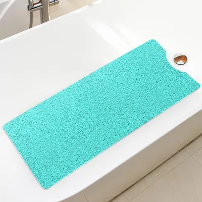 Imagen del producto de Alfombrilla antideslizante para ducha, juego de 100 x 40 cm, goma verde