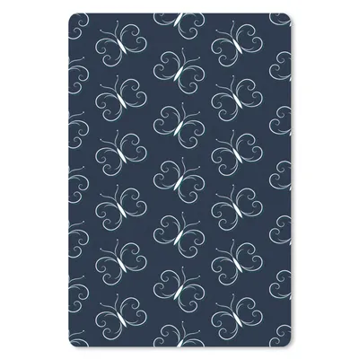 Produktbild von MuchoWow® Mauspad Mousepad Schmetterlinge - Muster - Tiere 18x27 cm - Mousepads - Maus Mat - Pad - Mausunterlage