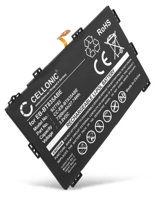 Image de subtel 1x Batterie pour Tablette Compatible avec Samsung SM-T830 Galaxy Tab S4, SM-T835 Galaxy Tab S4 LTE, EB-BT835ABE - (7300mAh, 3.8V)