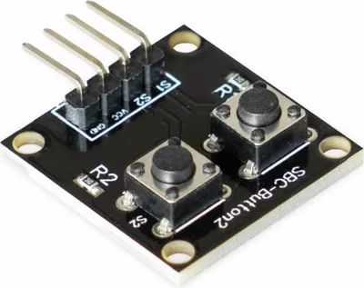 Produktbild von JOY-IT Platinenmodul für Raspberry Pi/Arduino mit 2 Druckknöpfen SBC-Button2