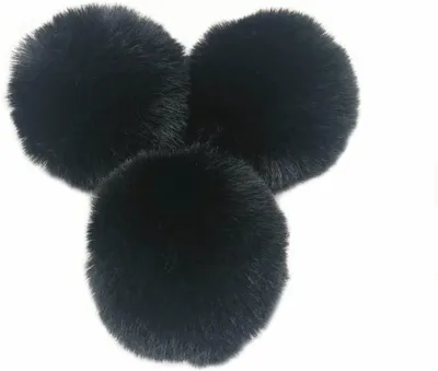 Productafbeelding van Kunststof pompons, 8 cm, 10 stuks, voor knutselwerkjes
