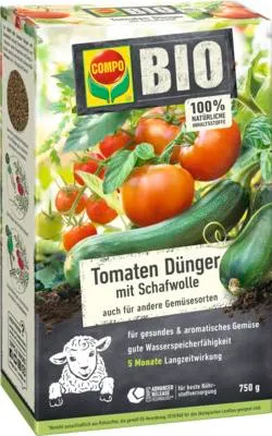 Produktbild von Tomaten-Langzeitdünger Compo  für alles Fruchtgemüse mit Schafwolle 750 g