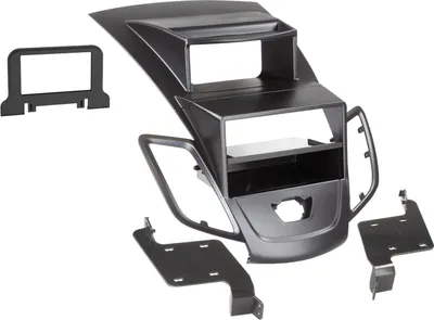 Produktbild von 1-DIN Radioblende mit Ablagefach Ford Fiesta JA8 Vor-Facelift (mit Display) 2008 - 2013 | schwarz