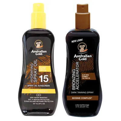 Image de Australian Gold Oil SPF15 + Accélérateur de bronzage foncé