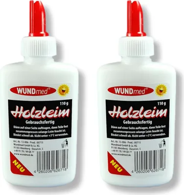 Produktbild von Holzleim Holzkleber Pappe Filz Holz Kleber Leim Klebstoff Basteln 110g - 2 STÜCK