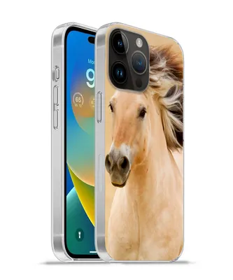 Produktbild von MuchoWow® Handyhülle Schutzhülle Hülle für Apple iPhone 14 Pro - Softcase Pferde - Tiere - Mähne - Porträt Silikon Softcase Handy Hülle - Umschlag